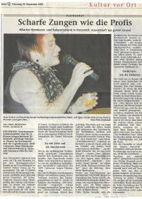 Presseartikel Radio Aktiv 2003